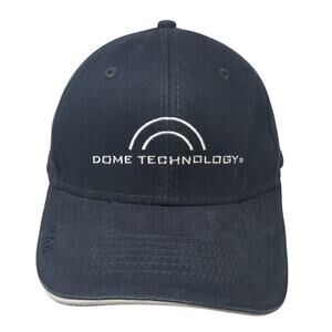 Dome Technology Baseball Cap Blue One Size Adjustable Embroidered Triple Crown